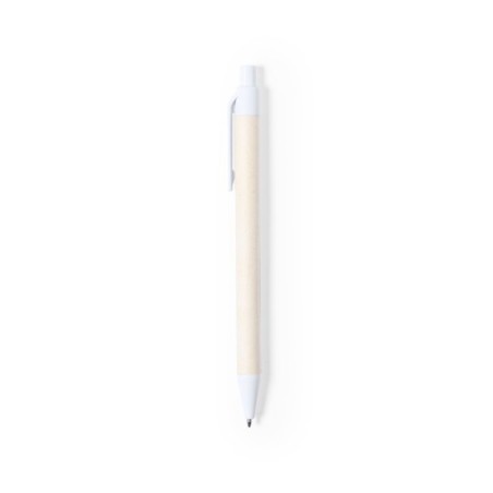 Stylo Éco-responsable Pratique Personnalisé Roliok - pas cher Couleurs : naturel Matières : carton de lait recyclé