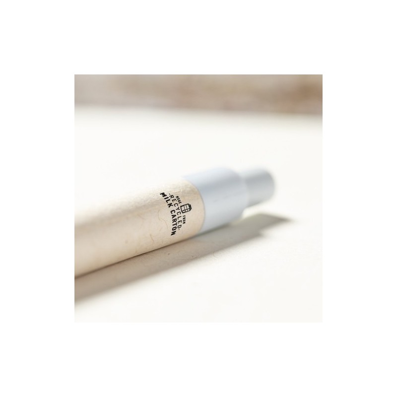 Stylo Éco-responsable Pratique Personnalisé Roliok - pas cher Couleurs : naturel Matières : carton de lait recyclé cadeau client