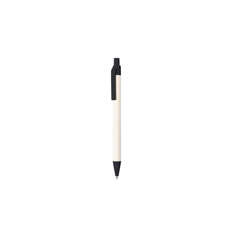 Stylo Éco-responsable Pratique Personnalisé Roliok - pas cher Couleurs : noir Matières : carton de lait recyclé impression haute