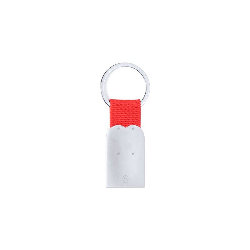 Porte-Clés Éco-responsable Personnalisable en Bois Sontiol Matières : polyester Couleurs : blanc objet publicitaire robuste
