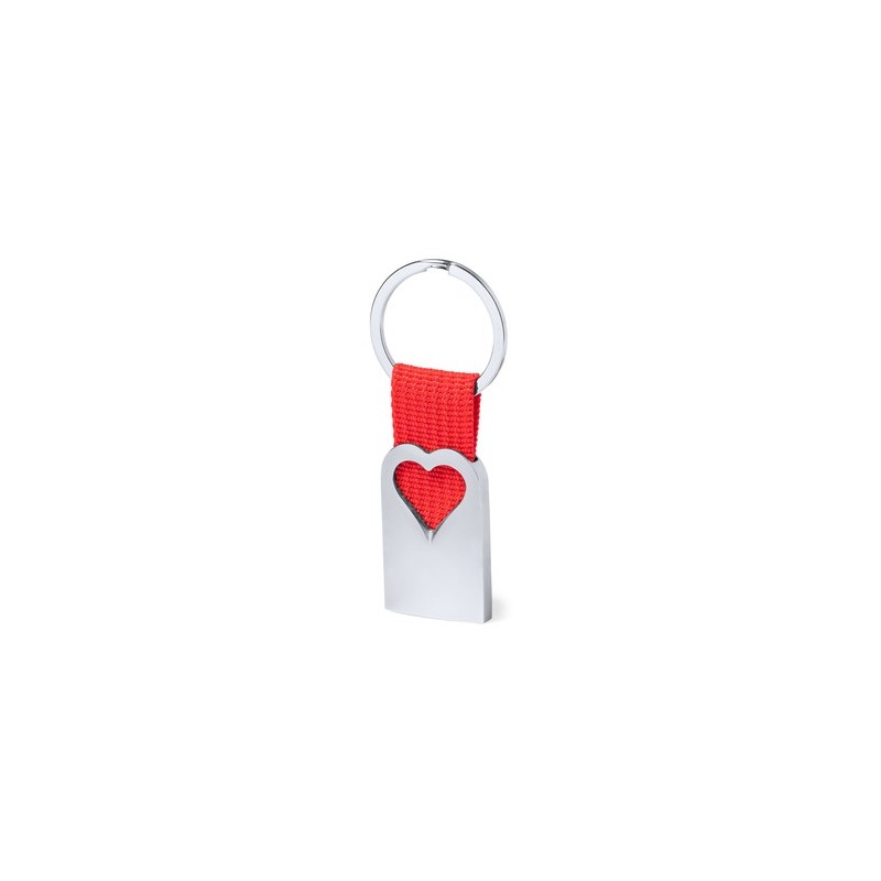 Porte-Clés Éco-responsable Personnalisable en Bois Sontiol Matières : polyester Couleurs : rouge impression haute définition