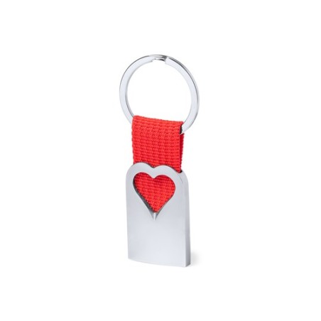 Porte-Clés Éco-responsable Personnalisable en Bois Sontiol Matières : polyester Couleurs : rouge impression haute définition