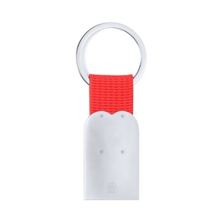 Porte-Clés Éco-responsable Personnalisable en Bois Sontiol Matières : polyester Couleurs : rouge marquage couleur éclatante