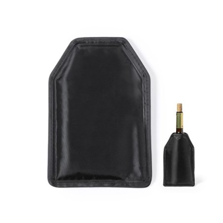 Refroidisseur de Bouteilles Personnalisé Mahony Matières : nylon Couleurs : noir personnalisable avec votre logo