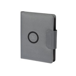 Bloc Notes Multifonction Personnalisé avec Chargeur Inclus - Dambier Matières : PET recyclé Couleurs : gris
