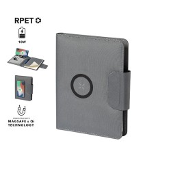 Bloc Notes Multifonction Personnalisé avec Chargeur Inclus - Dambier Matières : PET recyclé Couleurs : gris 2