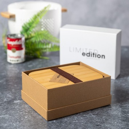 Gamelle Éco-responsable Personnalisée Crisbut Matières : bambou cadeau collaborateur premium