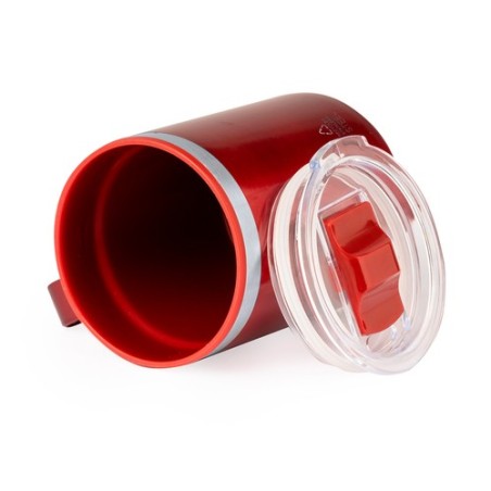 Tasse Thermique Éco-responsable et Pratique Suprax Personnalisée Matières : polypropylène (PP) Couleurs : noir accessoire événem