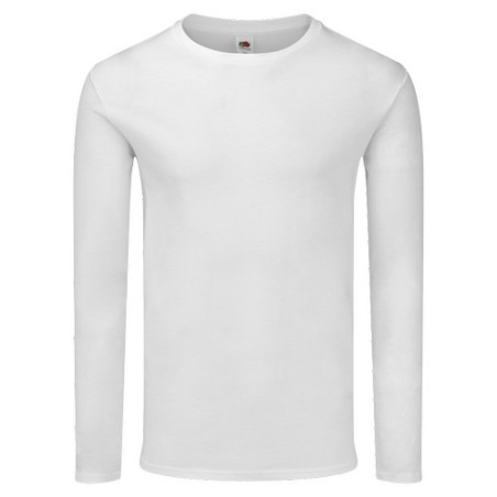 T-Shirt Long Sleeve Blanc Adulte - Iconic
