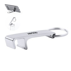 Porte-Clés Multifonction Personnalisé Éco-responsable Delfis Matières : aluminium Couleurs : argenté 2