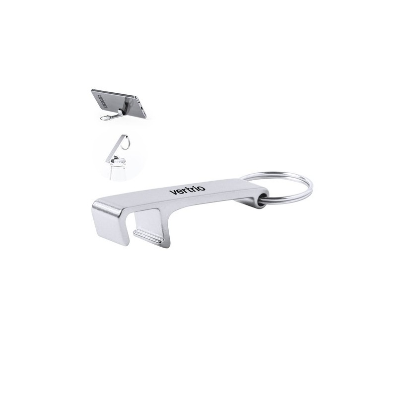 Porte-Clés Multifonction Personnalisé Éco-responsable Delfis Matières : aluminium Couleurs : argenté personnalisable avec votre 