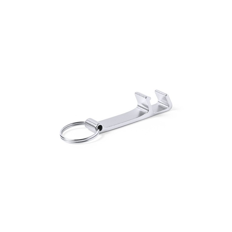 Porte-Clés Multifonction Personnalisé Éco-responsable Delfis Matières : aluminium Couleurs : argenté marquage laser ultra précis
