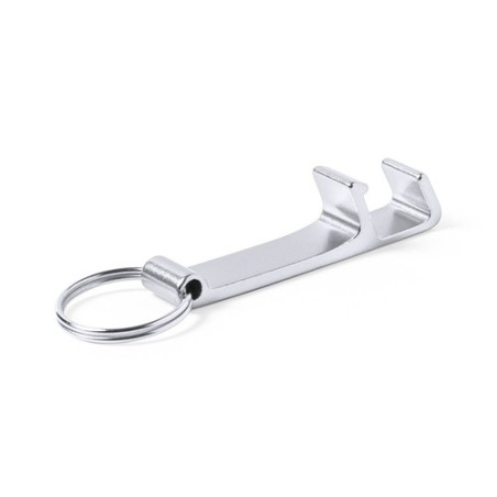 Porte-Clés Multifonction Personnalisé Éco-responsable Delfis Matières : aluminium Couleurs : argenté marquage laser ultra précis