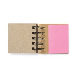 Bloc Notes Personnalisé Éco-responsable - Objets Publicitaires Feros Matières : bambou marquage laser ultra précis