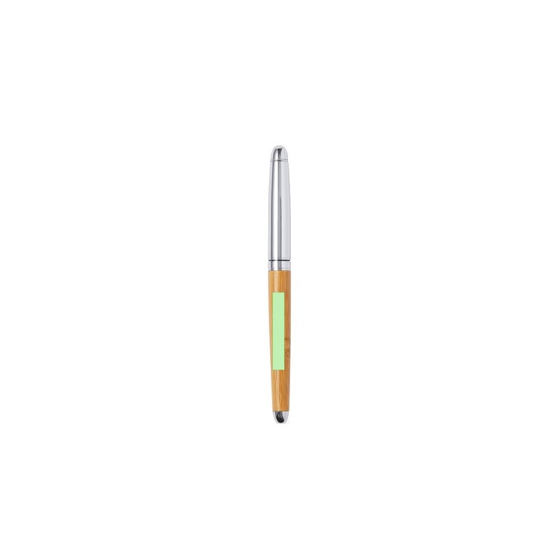 Stylo et Roller Éco-responsables Personnalisés Pas Cher - Set Notium Matières : bambou goodies personnalisé en stock