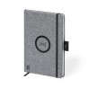 Bloc Notes Éco-responsable et Pratique Personnalisé Chargeur Bein Matières : PET recyclé Couleurs : gris cadeau entreprise pas c
