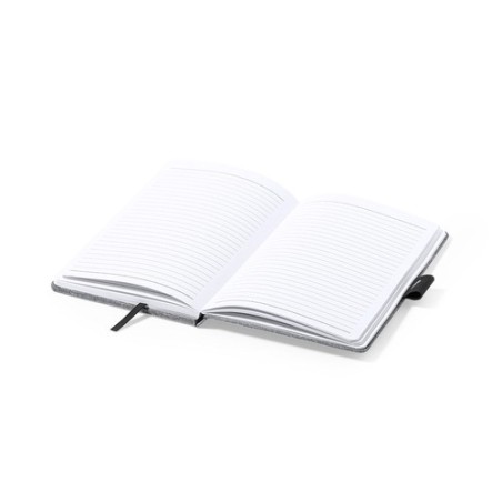 Bloc Notes Éco-responsable et Pratique Personnalisé Chargeur Bein Matières : PET recyclé Couleurs : gris marquage laser ultra pr