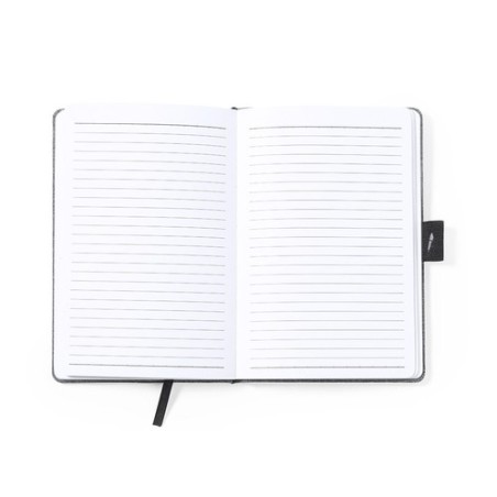 Bloc Notes Éco-responsable et Pratique Personnalisé Chargeur Bein Matières : PET recyclé Couleurs : gris livraison express 24h 4