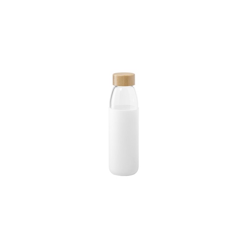 Gourde Éco-responsable Personnalisable Teltox Matières : bambou Couleurs : blanc