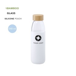 Gourde Éco-responsable Personnalisable Teltox Matières : bambou Couleurs : blanc 2