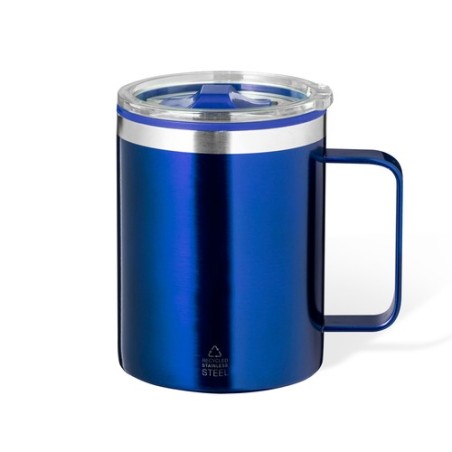 Tasse Thermique Éco-responsable et Pratique Suprax Personnalisée Matières : polypropylène (PP) Couleurs : bleu personnalisable a