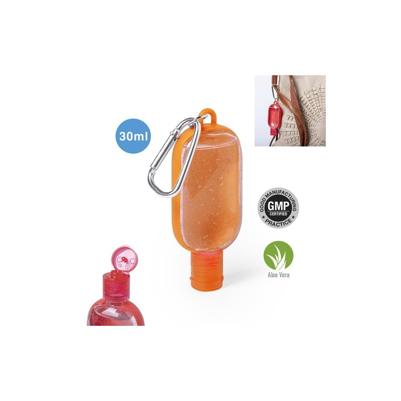 Gel Hydroalcoolique Pratique Sécuritaire Personnalisé Trikel Couleurs : noir cadeau client original
