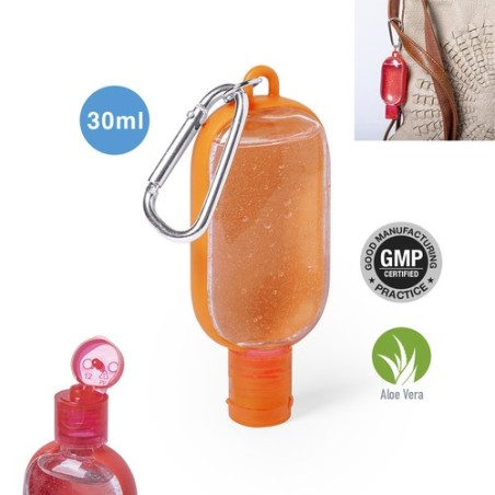 Gel Hydroalcoolique Pratique Sécuritaire Personnalisé Trikel Couleurs : rouge goodies entreprise design