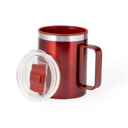 Tasse Thermique Éco-responsable et Pratique Suprax Personnalisée Matières : polypropylène (PP) Couleurs : bleu marquage couleur 