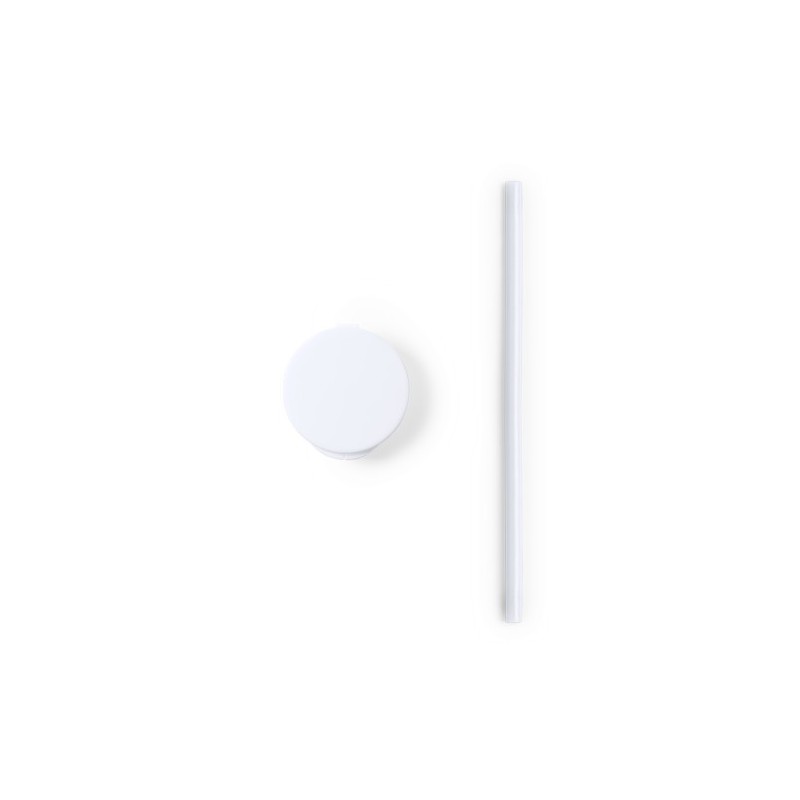 Paille Antibactérienne Personnalisée Pratique pour Bar - Ladix Matières : silicone Couleurs : blanc objet promotionnel éco-respo