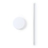 Paille Antibactérienne Personnalisée Pratique pour Bar - Ladix Matières : silicone Couleurs : blanc objet promotionnel éco-respo