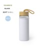 Gourde Éco-Responsable Personnalisable Lurok Matières : bambou Couleurs : blanc personnalisable avec votre logo