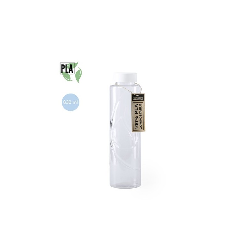 Bidon Éco-Responsable Pratique Personnalisé Pas Cher Kutyl Matières : PLA Couleurs : blanc personnalisable avec votre logo