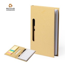 Bloc Notes Éco-responsable et Personnalisé Pas Cher Kendil Matières : carton recyclé Couleurs : naturel 2
