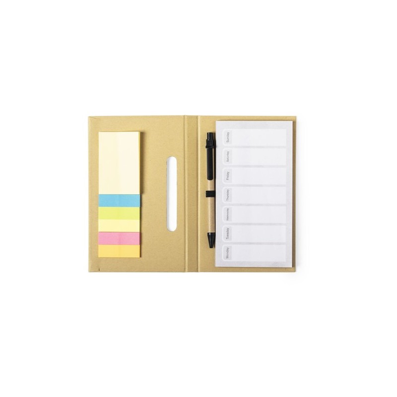 Bloc Notes Éco-responsable et Personnalisé Pas Cher Kendil Matières : carton recyclé Couleurs : naturel cadeau entreprise pas ch