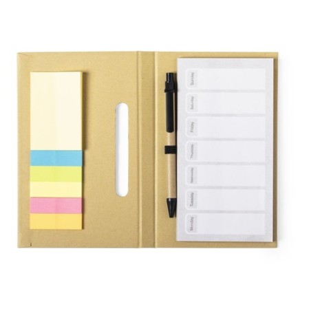 Bloc Notes Éco-responsable et Personnalisé Pas Cher Kendil Matières : carton recyclé Couleurs : naturel cadeau entreprise pas ch