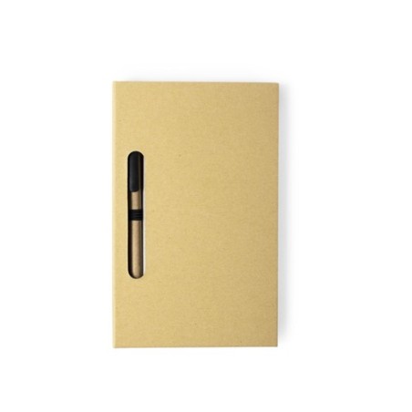 Bloc Notes Éco-responsable et Personnalisé Pas Cher Kendil Matières : carton recyclé Couleurs : naturel goodies publicitaire évé