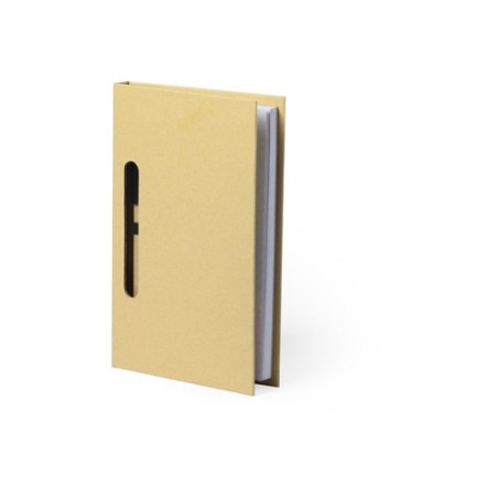 Bloc Notes Éco-responsable et Personnalisé Pas Cher Kendil Matières : carton recyclé Couleurs : naturel impression haute définit