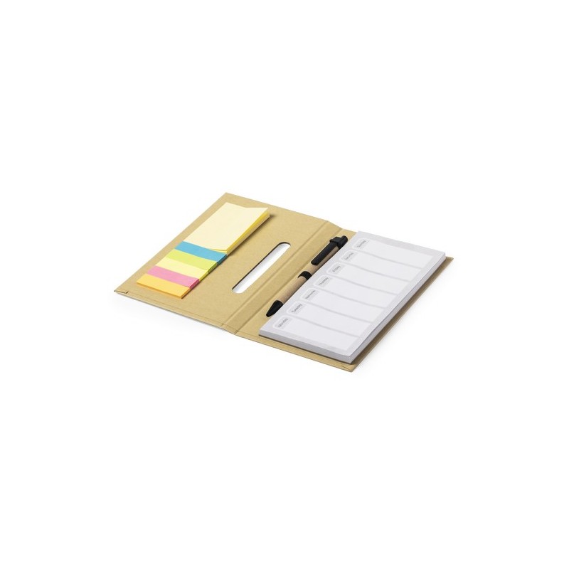 Bloc Notes Éco-responsable et Personnalisé Pas Cher Kendil Matières : carton recyclé Couleurs : naturel livraison express 24h 48