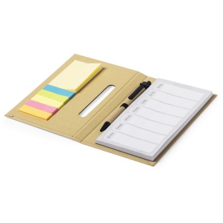 Bloc Notes Éco-responsable et Personnalisé Pas Cher Kendil Matières : carton recyclé Couleurs : naturel livraison express 24h 48
