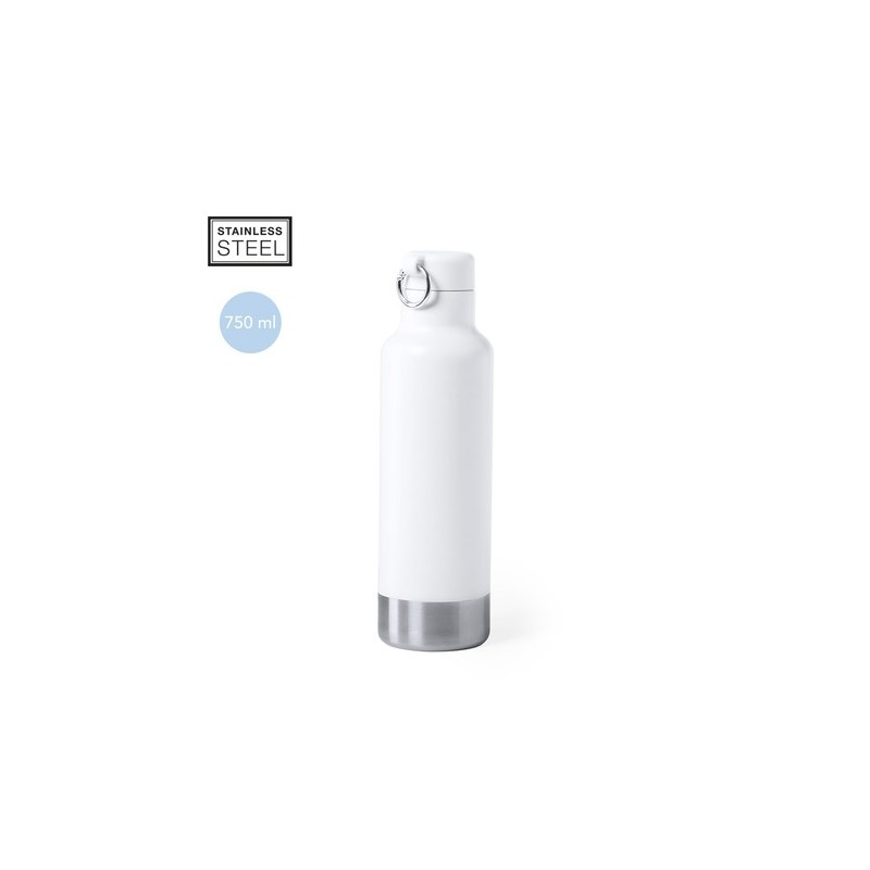 Gourde en Inox Personnalisable Pernal Matières : acier inoxydable Couleurs : blanc goodies publicitaire événementiel