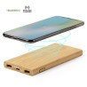 Power Bank Éco-responsable Sans Fil Personnalisé Pas Cher - Kalery Matières : bambou