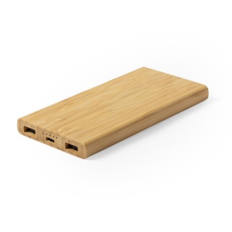 Power Bank Éco-responsable Sans Fil Personnalisé Pas Cher - Kalery Matières : bambou cadeau entreprise pas cher