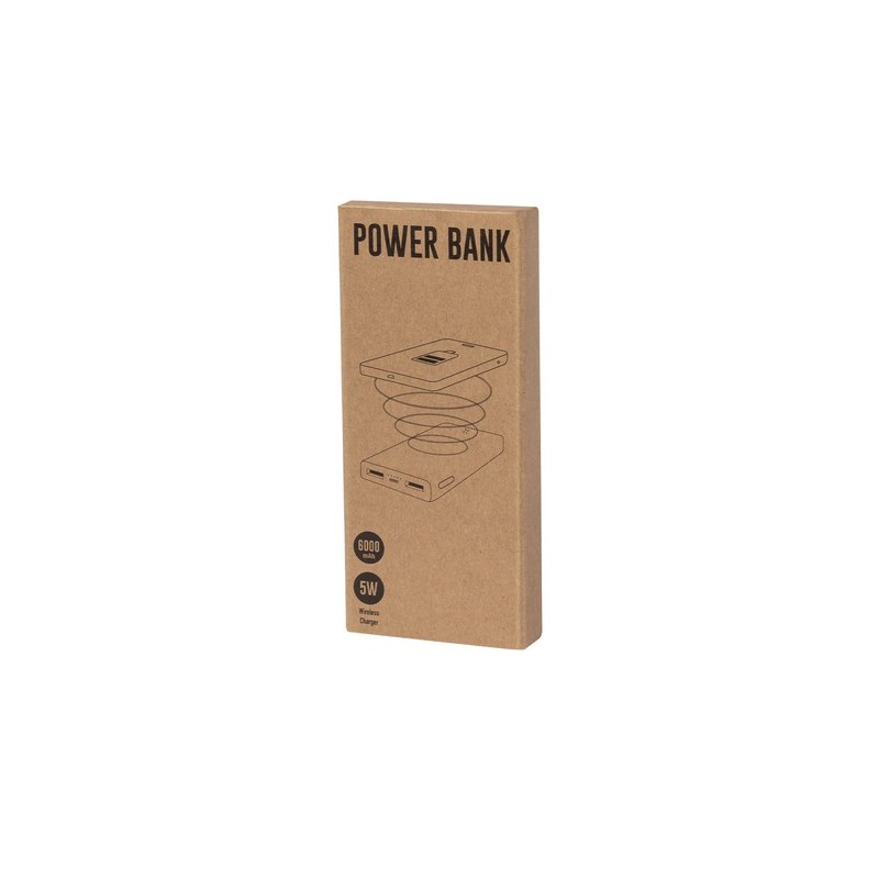 Power Bank Éco-responsable Sans Fil Personnalisé Pas Cher - Kalery Matières : bambou goodies publicitaire événementiel