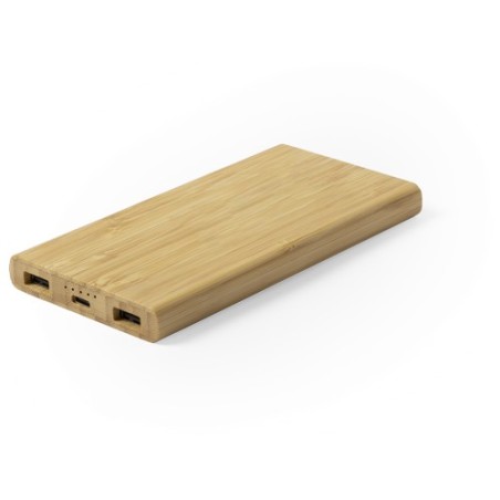 Power Bank Éco-responsable Sans Fil Personnalisé Pas Cher - Kalery Matières : bambou objet promotionnel éco-responsable