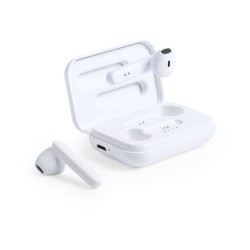 Écouteurs Bluetooth Intra-Muraux Personnalisés Éco-responsables Protex à Prix Abordable Couleurs : blanc