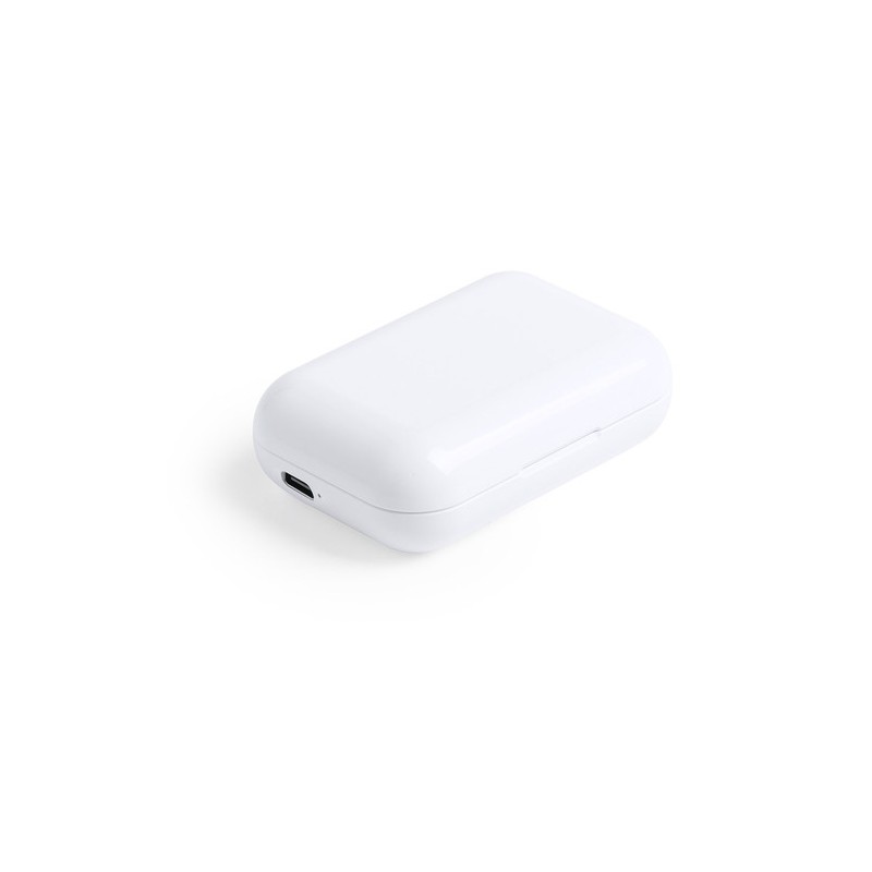 Écouteurs Bluetooth Intra-Muraux Personnalisés Éco-responsables Protex à Prix Abordable Couleurs : blanc cadeau entreprise pas c