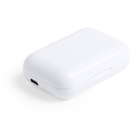 Écouteurs Bluetooth Intra-Muraux Personnalisés Éco-responsables Protex à Prix Abordable Couleurs : blanc cadeau entreprise pas c