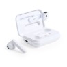 Écouteurs Bluetooth Intra-Muraux Personnalisés Éco-responsables Protex à Prix Abordable Couleurs : blanc goodies publicitaire év