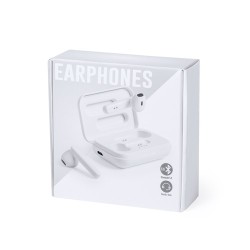 Écouteurs Bluetooth Intra-Muraux Personnalisés Éco-responsables Protex à Prix Abordable Couleurs : blanc marquage laser ultra pr