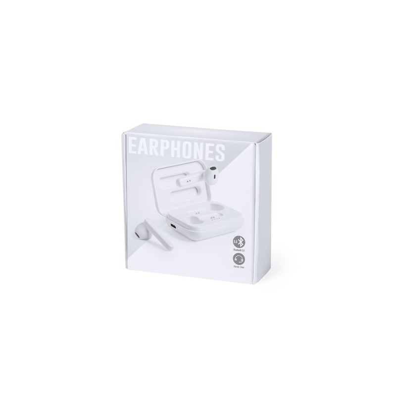 Écouteurs Bluetooth Intra-Muraux Personnalisés Éco-responsables Protex à Prix Abordable Couleurs : blanc livraison express 24h 4